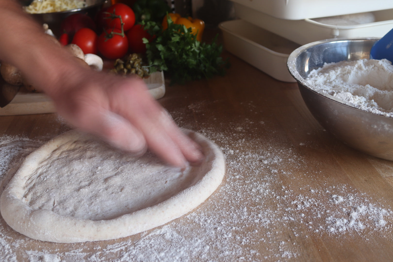 Sourdough pizza margherita the artisan at home
